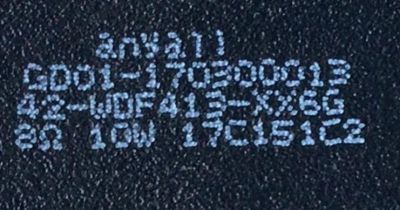 KIT DE BOCINAS PARA TV TCL ( 2 PZ ) / NUMERO DE PARTE GD01-170300013 / 42-WDF413-XX6G / 17C151C2 / 8Ω 10W / PANEL LVU550CS0T E12 / MODELO 55S403 - Imagen 2